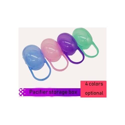 1Pc solid portable baby infant child pacifier nipple storage box cradle cover travel Accessories