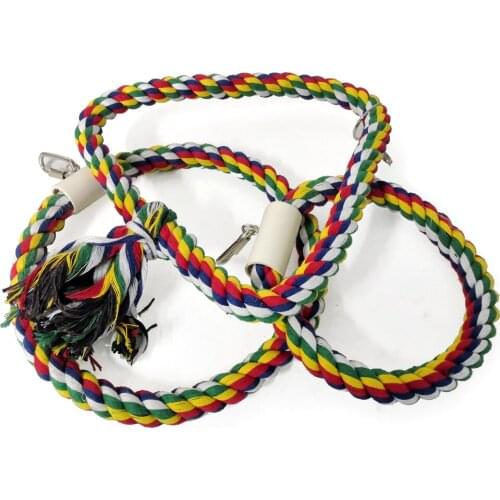 1PC Cotton Rope Bird Cage Swing Accessories Toy For Pet Toy Swing Exercise Stand Training Parts 20cm