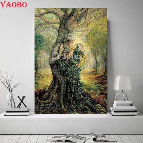 5D Home Decor Abstract Lovers Kissing Tree scenery Diamond Painting Mosaic Sale Rhinestones Cross Stitch Diamond Embroidery