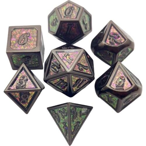7Pcs Polyhedral Dice Polyhedral Game Dices Set For RPG Dungeons And Dragons DND RPG MTG D20 D12 D10 D8 D6 D4 Table Board Game