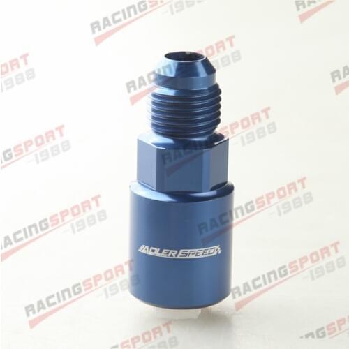 AN6 Male To 5/16" Female Quick Connect Fuel Rail Line Adaptor Fitting Blue