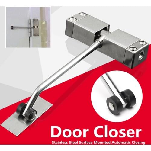 Stainless Steel Adjustable SurfacE Mounted Automatic Spring Closing Door Closer