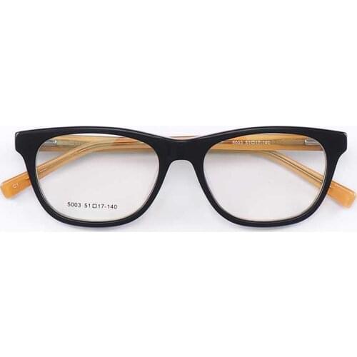 YOUTOP Basic womens mens Leopard Print Oval Shaped Full-Rim Fashion Prescription Eyewear Frames 5003