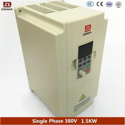DEMA D5M Series Ac Frequency Inverter Motor Speed Controller 1.5KW 1 Phase 220V Input VFD AC Drive Variable Frequency Converter