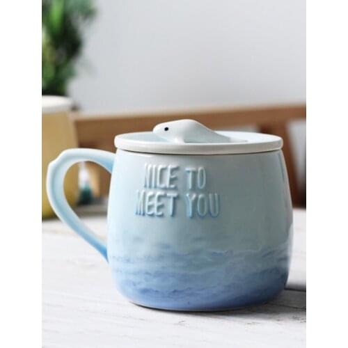 Kids Travel Gift Mug Coffe Funny Aesthetic Nordic Tea Handmade Cup Cute Milk Pet Modern Vintage Vaso Termico Drinkware BY50MU