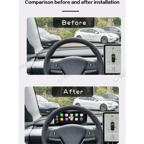 Ditigal Cluster Android Car LCD Dashboard For Tesla Model 3 Model Y Instrument Panel Modified And Upgraded LCD Multifunctional