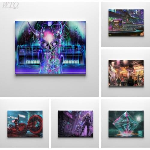 Game Poster Large-scale 3d Stand-alone Game Punk 2077 Anime Posters Wall Poster Canvas Painting Decor Wall Art Picture Home Deco