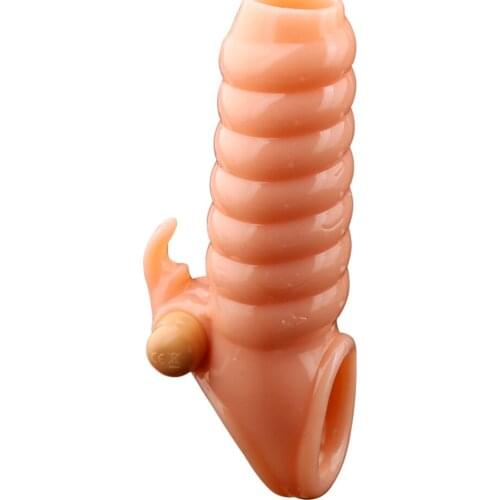 Cock Rings Cover Delay Ejaculation Penis Vibrator Ring Sex Toys For Men Couples Vibrating Dick Penis Sleeve Reusable Erotic Toys