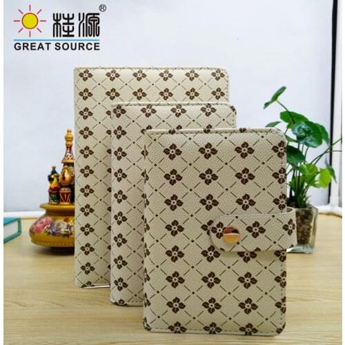 Leather journal Notebook 2021 Planner A5/A6/A7 Diary Spiral Notepad Multi-Pocket Whiteline Griad Writting Book(1Set)