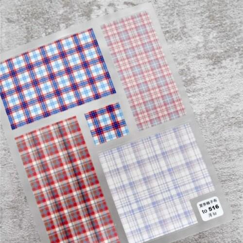 Beautizon Nail Art Sticker Checkered Pattern Cute Image Quality 3D Engraved Nail Art Decorations Nail Decals Design