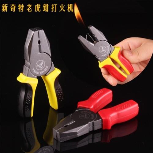 Creative hardware tools steel wire pliers inflatable lighter personality new strange simulation vise modeling lighter