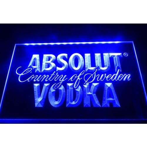 LE025- Absolut Vodka Country of Sweden Beer Neon Bar Light Sign home decor crafts