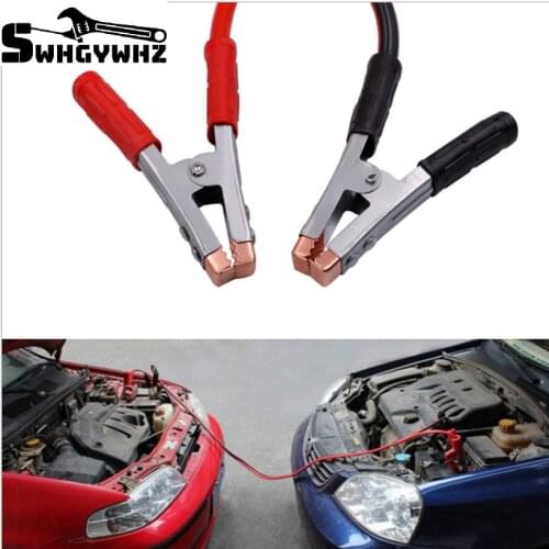 2/3M Copper Wire Car Battery Line Emergency Fire Line Cable Clip Power Charging Jump Start Leads Car Battery Booster Cable