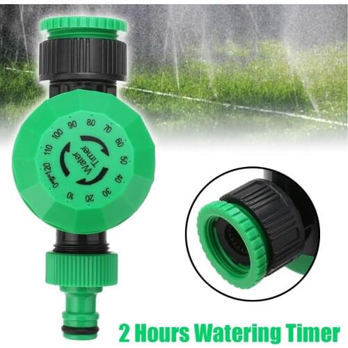 2Hours Mechanical Watering Timer Automatic Gardening Clock Electronic LCD Display Home Garden Irrigation Time Controller