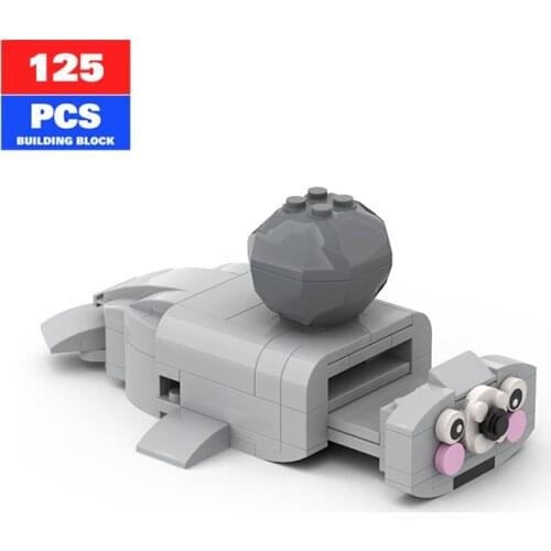 Cute Seal Mobile Phone Stand Animal Building Blocks Decorative Ornaments Creative Expert Assembled Toy Model Children Toy Gifts