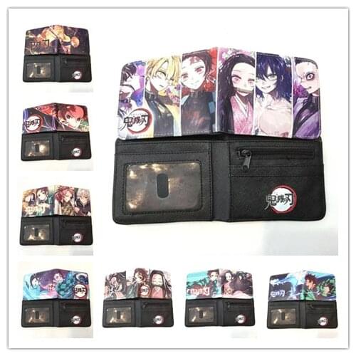 IVYYE Kimetsu no Yaiba Girls Fashion Anime PU Wallet Money Bag Zipper Wallets Coin Casual Purses Card Unisex Gifts New