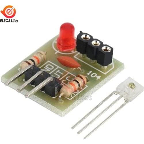 Laser Receiver Sensor Module Non-Modulator Tube Laser Sensor Module Relay Switch High Level Low Level for Arduino 5V