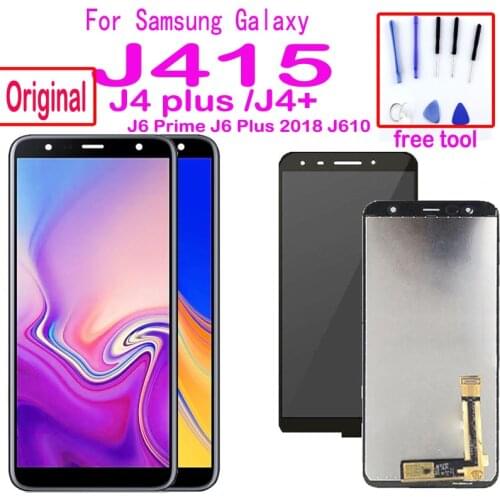 Original For Samsung Galaxy J4+ J415 SM-J415F J415FN LCD Display Touch Screen Assembly for J4 plus J415 J610 J6 Prime lcd Screen