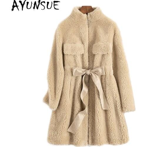 Autumn Winter Coat Women Clothes 2020 Korean Real Fur Coat Female 100% Wool Jacket Sheep Shearling Tops Abrigo Mujer ZT4534