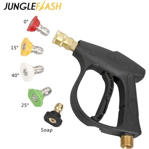 Car Wash High Pressure Water Gun Cleaner Washer Soap Foam Spray Sprayer Nozzles Quick Release Car Accessories 14MM M22 Socket