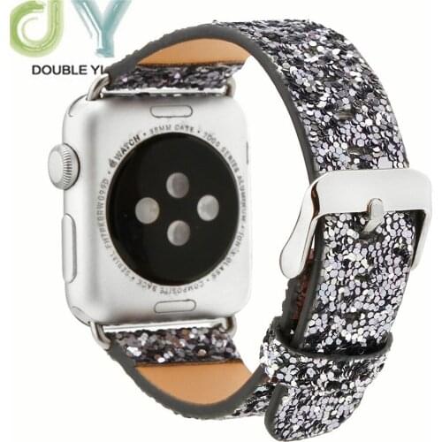 Sequin Loop strap for apple watch band 40mm 38mm 44mm 42mm iwatch series 5/4/3/2/1 Gift