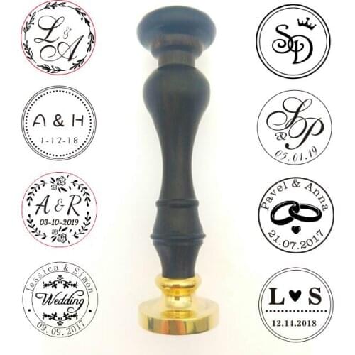 Customize Wax Seal Stamp logo Chess handle Rosewood Personalized image custom sealing wax sealing stamp wedding stamp custom