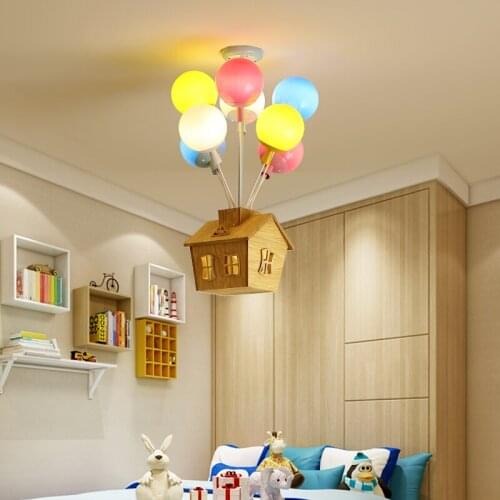 Modern Suspension Led Balloon Pendant Lights Living Room Bedroom Child Room Loft Furniture Home Decoration Light Fixtures