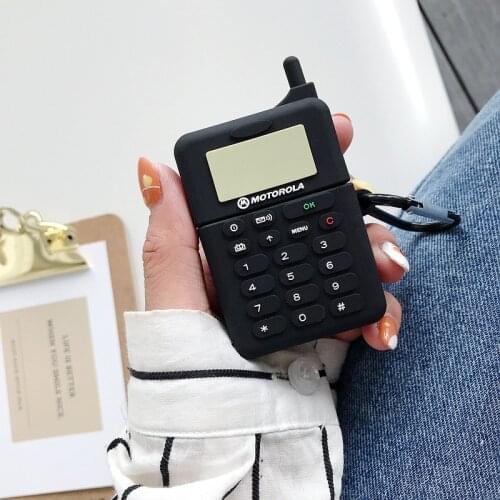 Solid Silicone 3D Funny Cellular Phone Protection Headphone Cover For Apple Bluetooth Headset Airpods 1 2 Earphone Cases Funda