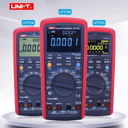 UNI-T Industrial True RMS Digital Multimeter UT171A UT171B UT171C Voltmeter Ammeter Ohmmeter Electrical Meter