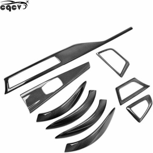 Carbon fiber interiors for BMW 3/4 series F30 F35 F32 F33 F36 steering wheels Rear-View mirror cover Central control cover