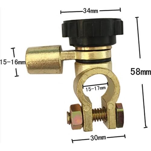 Knob Master Leak Proof Electric Current Rotating Car Battery Terminal Link Switch Quick Cut-off Disconnect