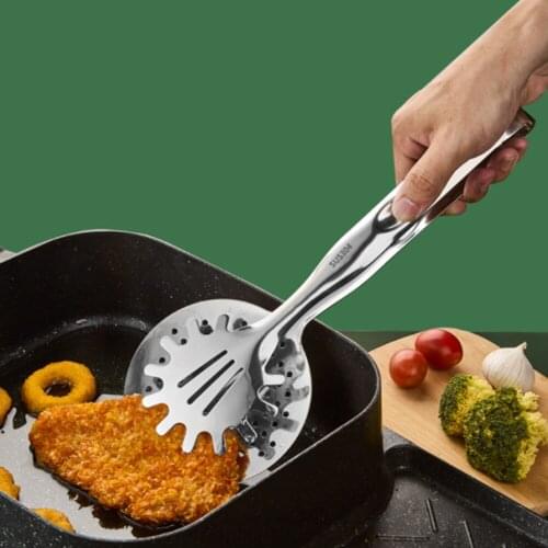 Stainless Steel Filter Clip Mesh Spoon Fried Food Scoop Drain Oil Food Clip Kitchen Gadgets