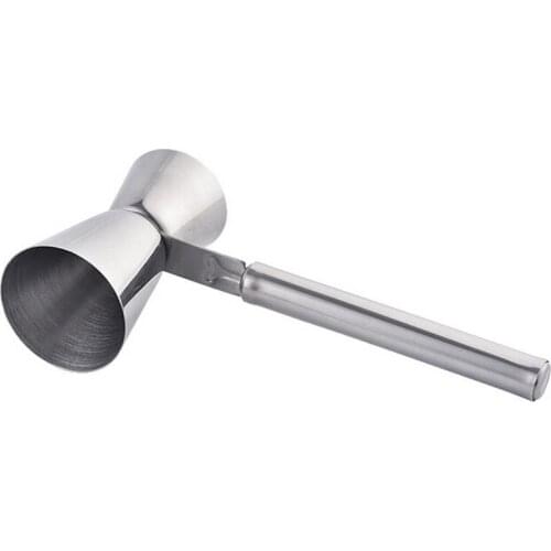 1PCS Stainless Steel Bar Jigger Practical Double Heads Barware Jigger Measuring Jigger Cocktail Jigger With Handle Bar Tools