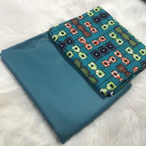 2020 High Quality dubai Cashmere Fabric For Men Sewing Shirt with african ankara cotton wax matching 5yards cashmere 3yards wax