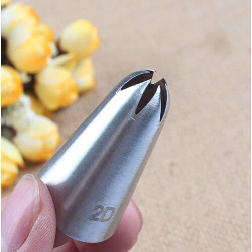 #2D Rose Flower Cream Piping Nozzles Stainless Steel Cupcake Nozzles Cake Baking Decorating tools