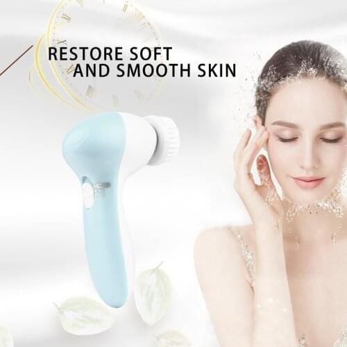 5-in-1 Electric Massager Washing Face Machine Facial Pore Cleaner Body Cleaning Massager Mini Skin Beauty Massager