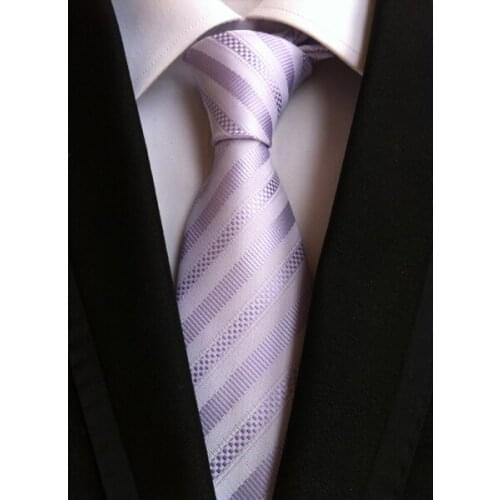8cm width Mens dress shirt tie classic striped necktie Good quality woven