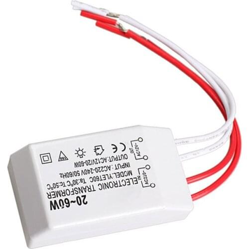 20-60W 12V Halogen Lamp Electronic Transformer Spotlight Adapter Device QJY99