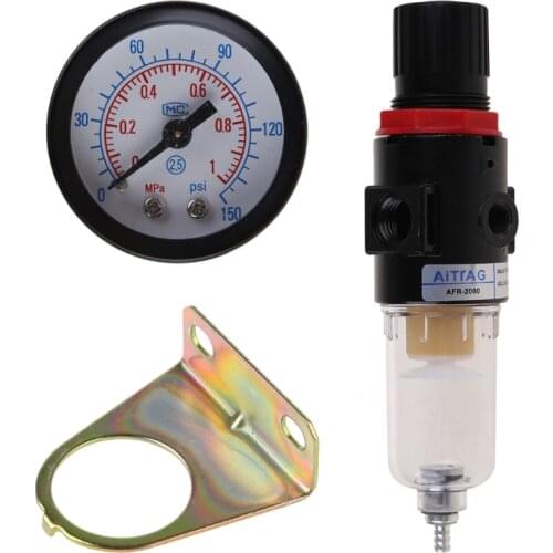AFR-2000 Airbrush Compressor Pressure Regulator Water Trap Filter Water Moisture Gauge