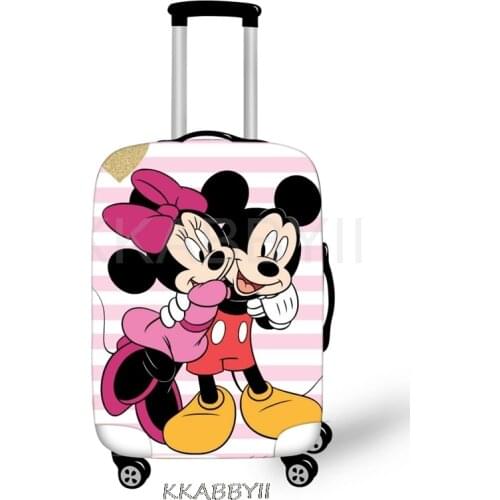 Disney Travel Accessories suitcase cover Mickey Luggage Protective Cover Cartoon Elastic Dust Bag Case For 18-32 inch