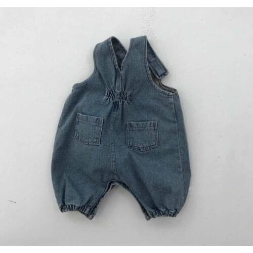 Newborn Baby Overalls Casual Korean Denim Kids Rompers Loose High Quality Jumpsuit for Girl Child Baby Clothing 2020 New Arrival