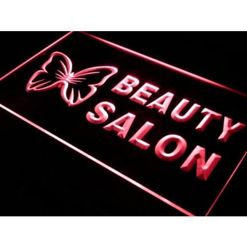 I045 OPEN Beauty Salon Shop Nails LED Neon Light Light Signs On/Off Switch 20+ Colors 5 Sizes