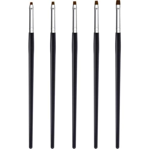 New Artist Paint Brush Set High Quality Nylon Hair Black Handle Watercolor Acrylic Oil Brush Painting Art Supplies