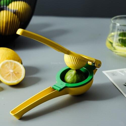 Creative Manual Squeeze Aluminum Lemon Juicer Mini Household Fruit Orange Squeezer Baby Food Supplement Squeezed Lemon Clip
