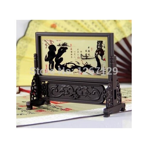 Chinese wind characteristic landscape small table screen desk furnishing articles of handicraftS888