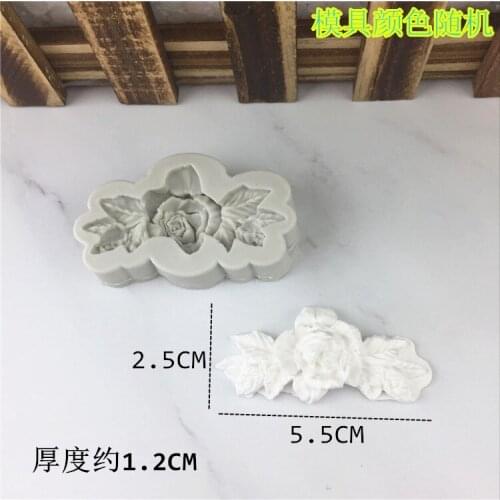 Mini rattan small bouquet modeling silicone mold baking decoration turning sugar decoration cake tool Chocolate Mold