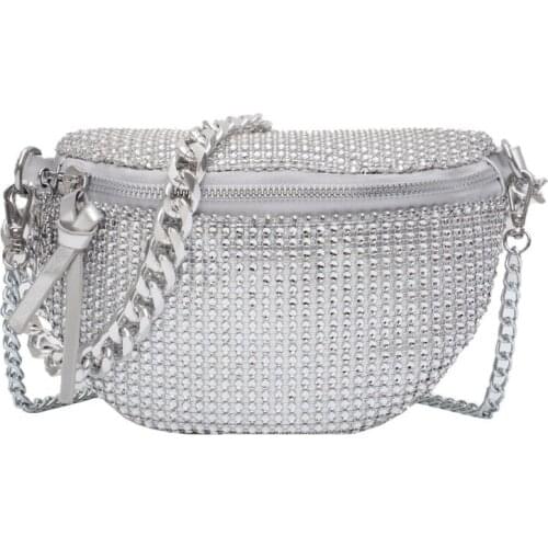 2021 Summer Womens New Fashion Ins Super Fire Womens Water Drill Shoulder Messenger Bag Versatile Chest Purses And Handbags