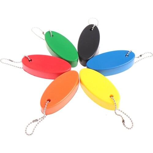 Buoyant Key Ring Tube Float Keychain Floating Key Chain For Fishing Sailing Surfing Swimming Water Sports