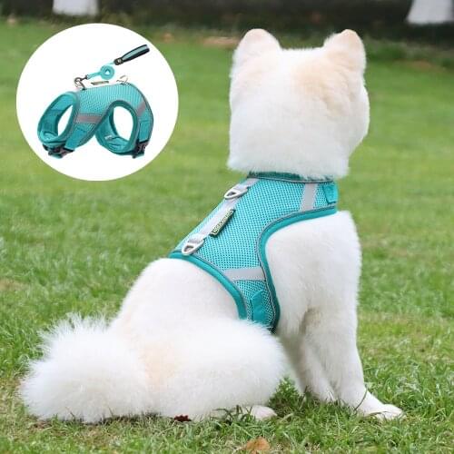 No Pull Dog Harness Adjustable Puppy Cat Harness Vest Durable Pet Dogs Lead Leash For Small Dog Chihuahua Pug French Bulldog