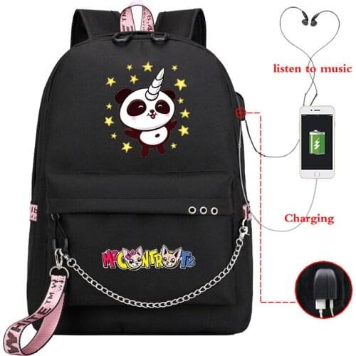 Beautiful Me contro Te USB Charge Backpacks Students School Bags USB charging Teens Daily Backpack Boy Girl beautiful Mochila